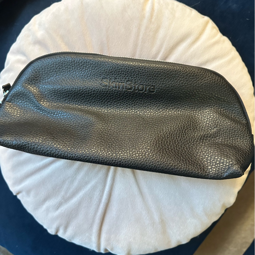 Black Leather Cosmetic Bag from SkinStore